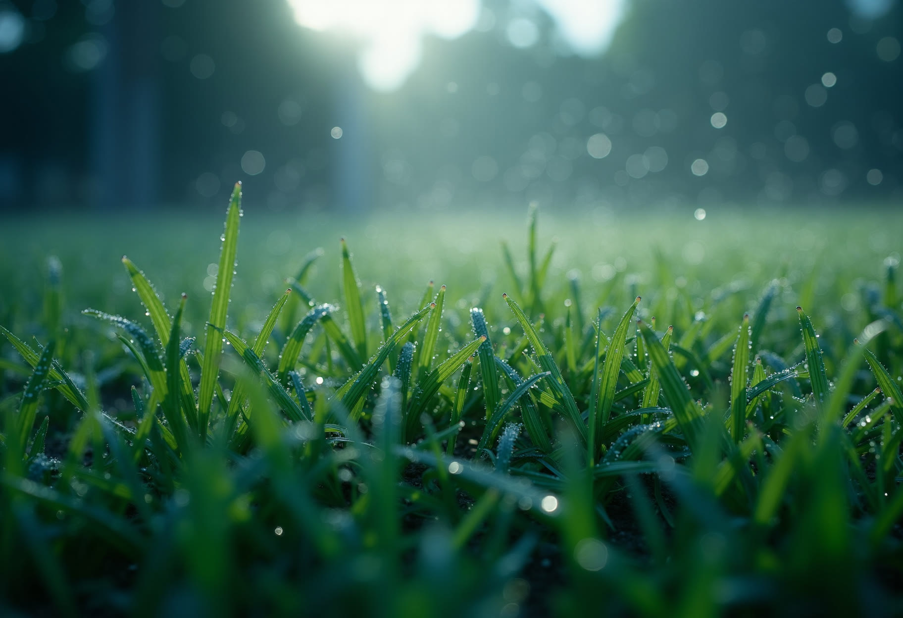Dew on a fresh cut