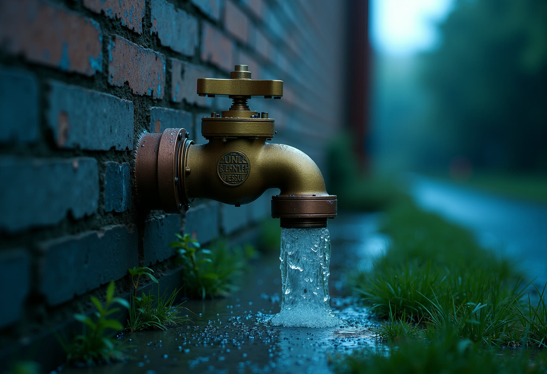 Backflow assembly at the meter